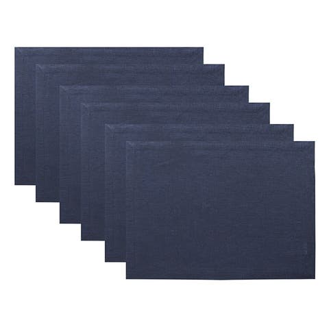 Linen Placemats - Fete - Set of 6, 14" x 19"