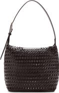 MANGO Braided Faux Leather Shoulder Bag