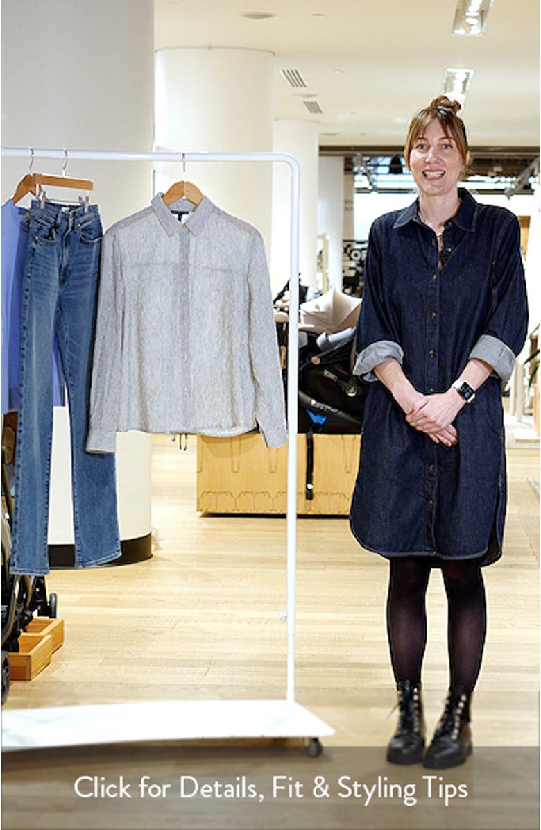 Classic Stripe Linen Button-Up Shirt, sales video thumbnail