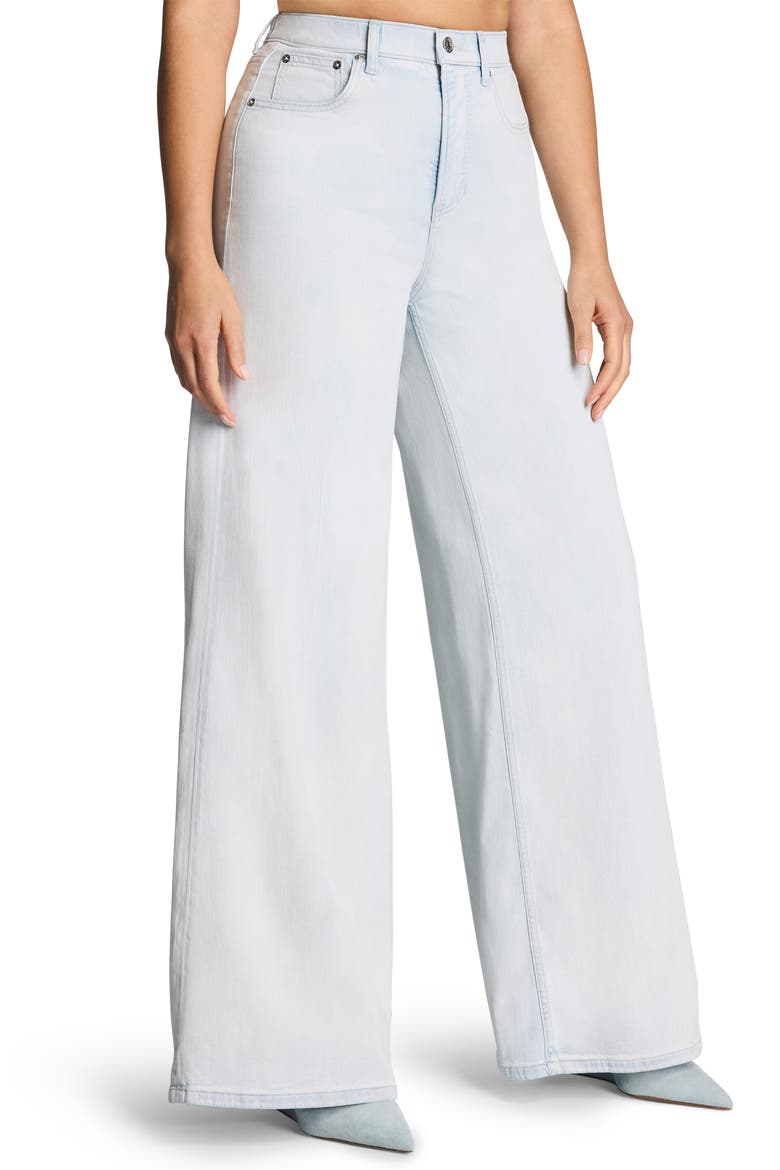 Lightweight Super Wide Leg Jeans, Main, color, SEA BREEZE