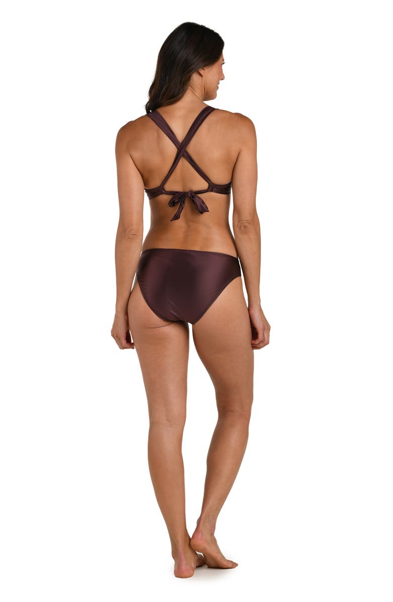 La Blanca Earth Underwire Bikini Top, Alternate, color, Truffle