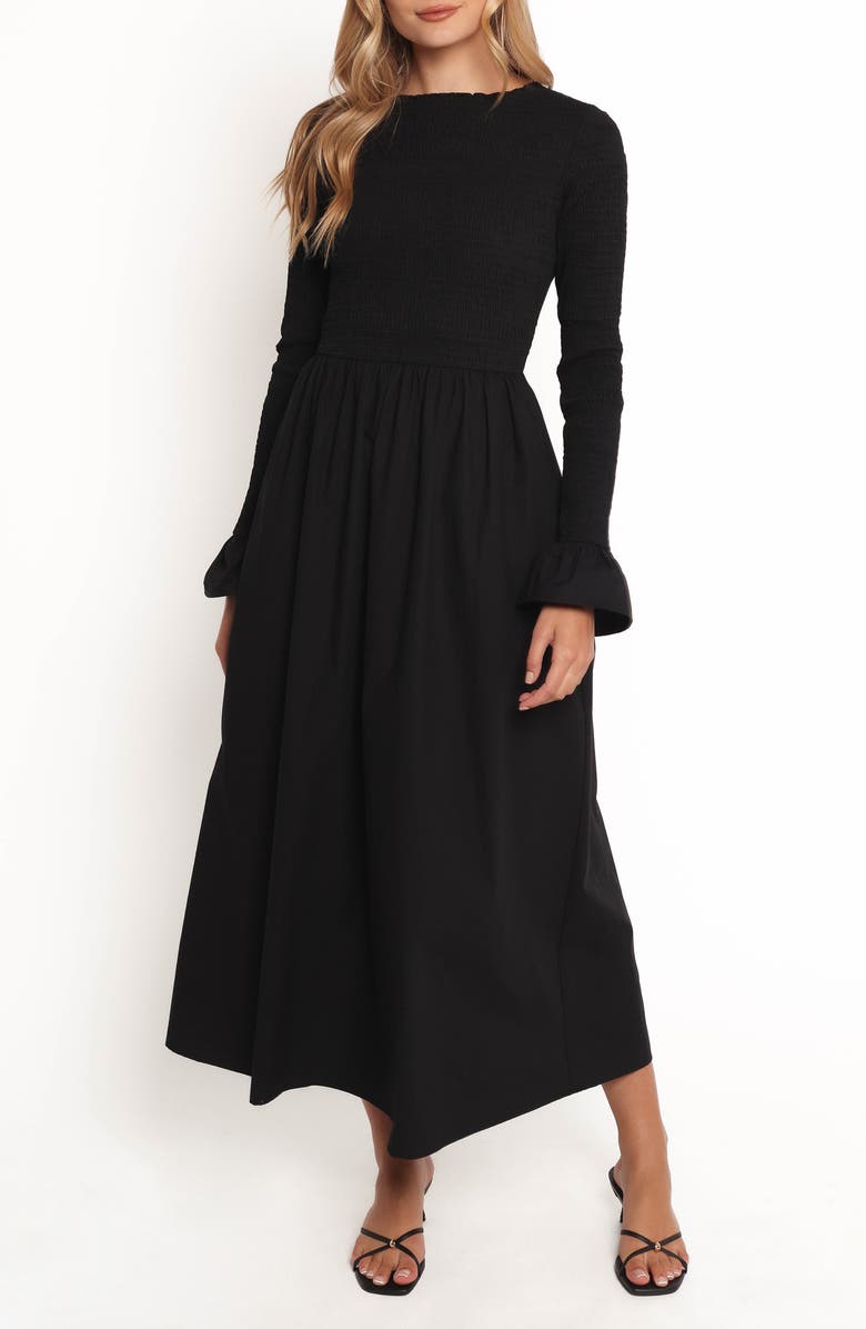 Petal & Pup Mairead Long Sleeve Cotton Maxi Dress, Main, color,