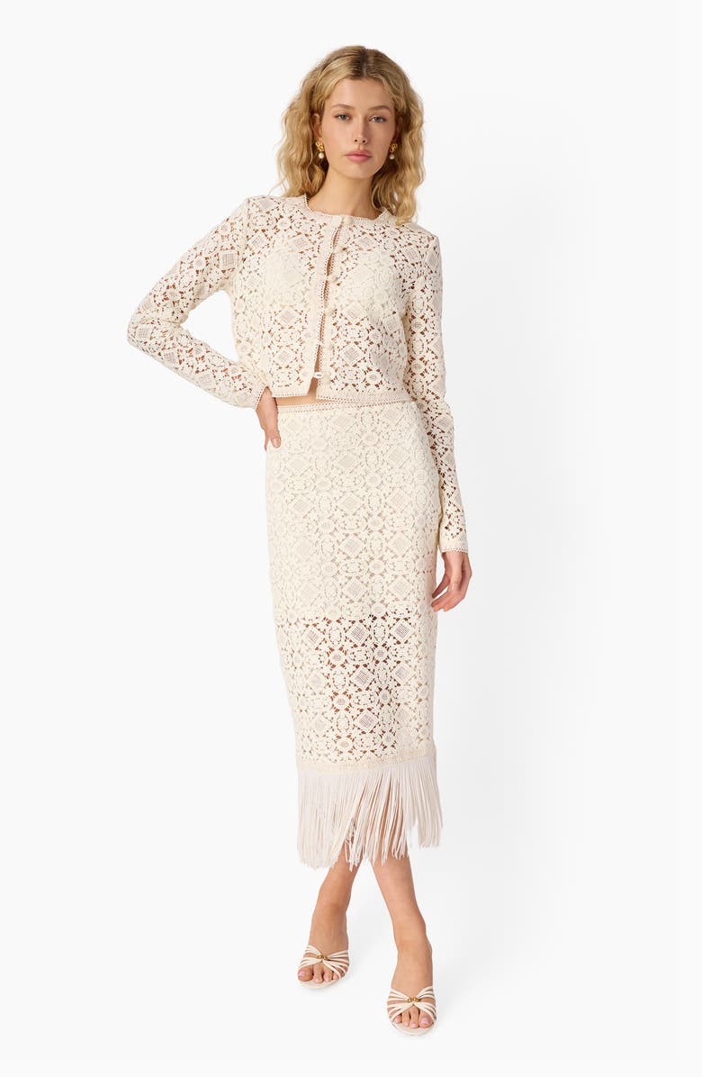 CAMI NYC Kayseri Open Stitch Cardigan, Alternate, color, Ceramic