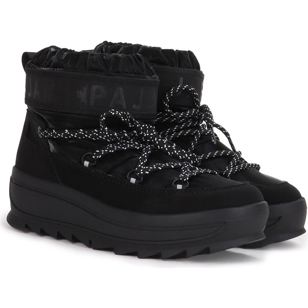 Pajar Galaxy Mini Waterproof Platform Ankle Bootie In Black