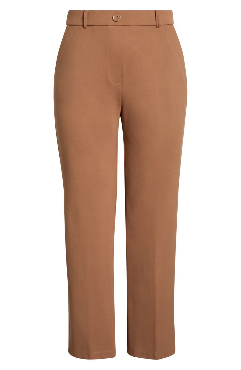KASPER Pull-On Trouser Pants, Alternate, color, Dark Camel