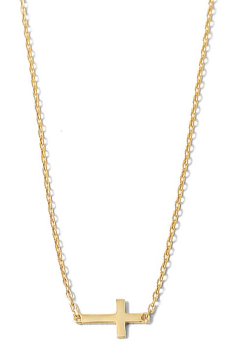 Dainty Gold Cross Necklace