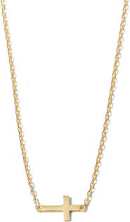 Erin McDermott Jewelry Dainty Gold Cross Necklace