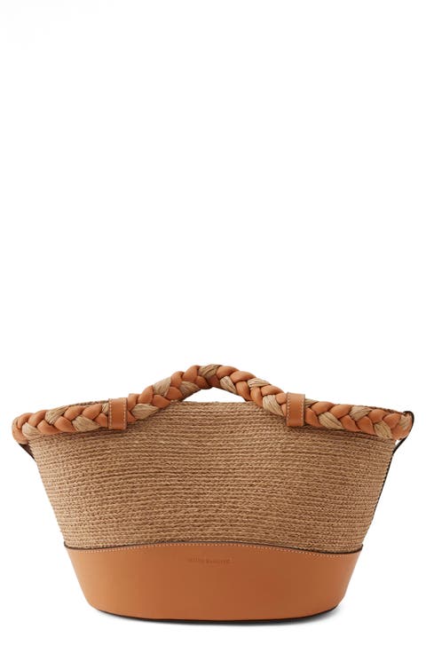Duna Woven Raffia Tote Bag