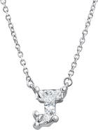 Bliss Diamond Diamond "J" Initial Pendant 18" Necklace 14K Gold Lab Grown