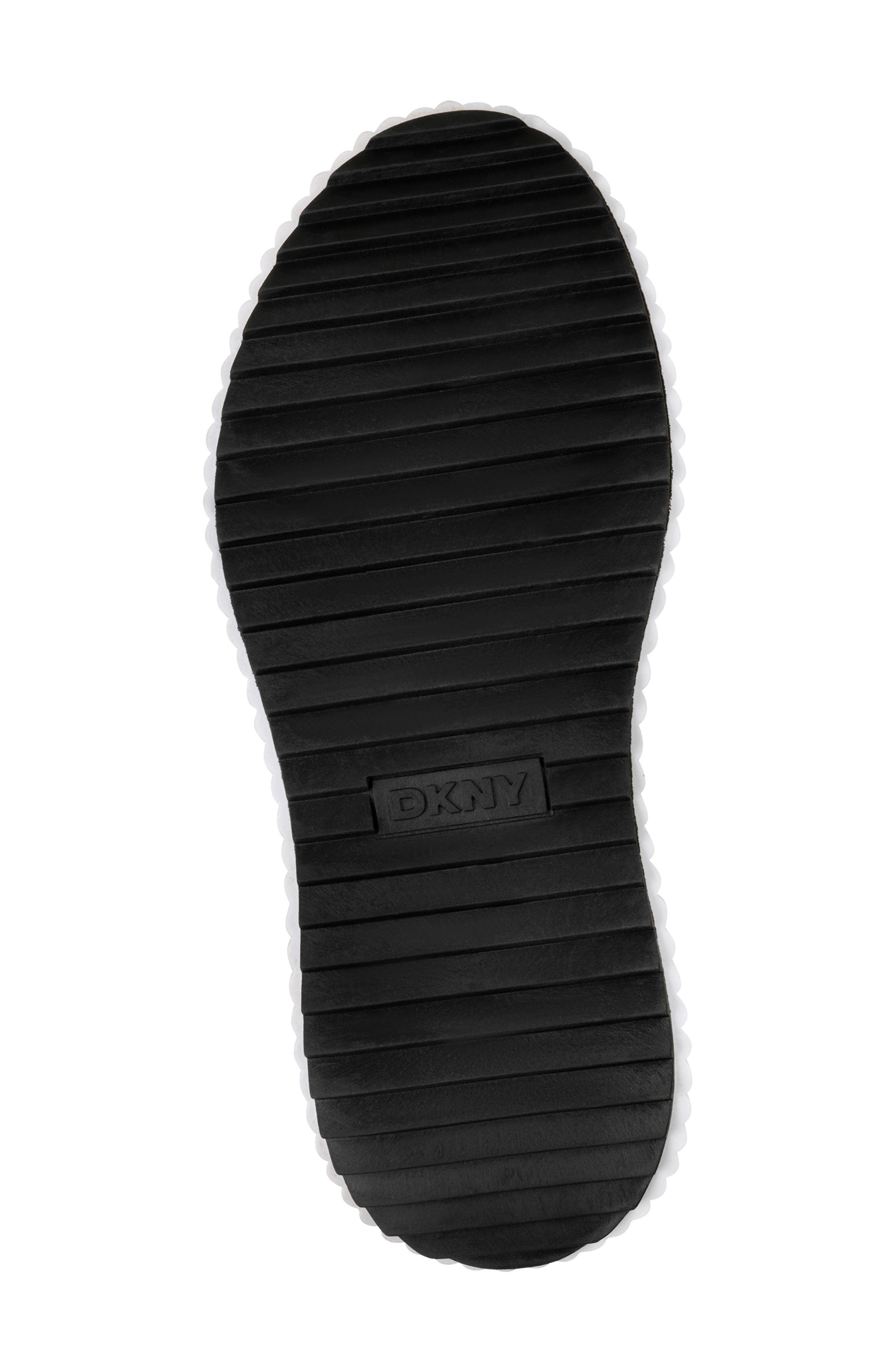 DKNY Loami Wedge Sneaker, Alternate, color, Black
