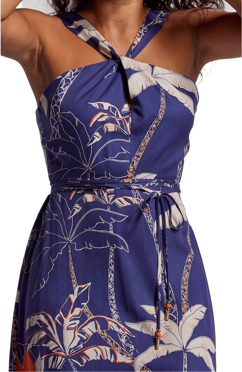 Tori Richard High Palms Blossom Dress, Alternate, color,