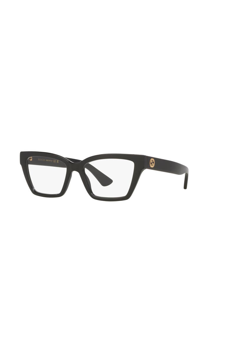 53mm Cat Eye optical glasses, Main, color, Black