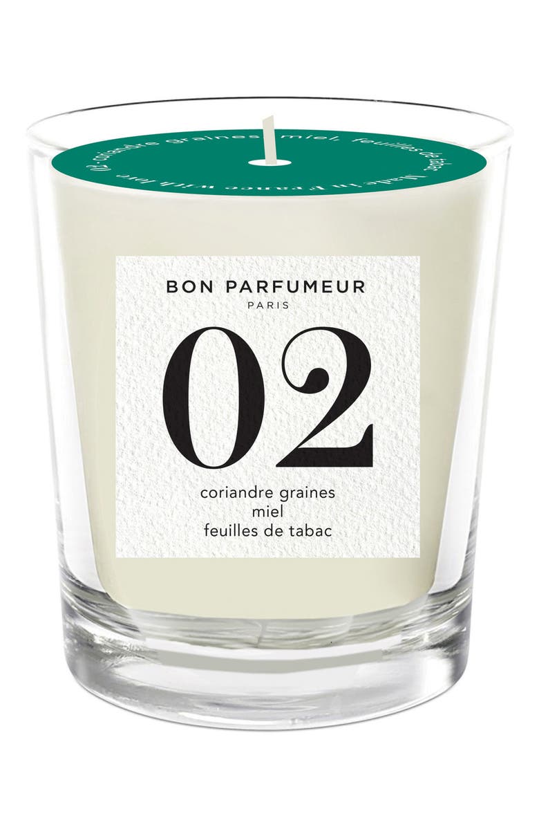 Bon Parfumeur Candle 02 Coriander Seed, Honey & Tobacco Scented Candle, Main, color,