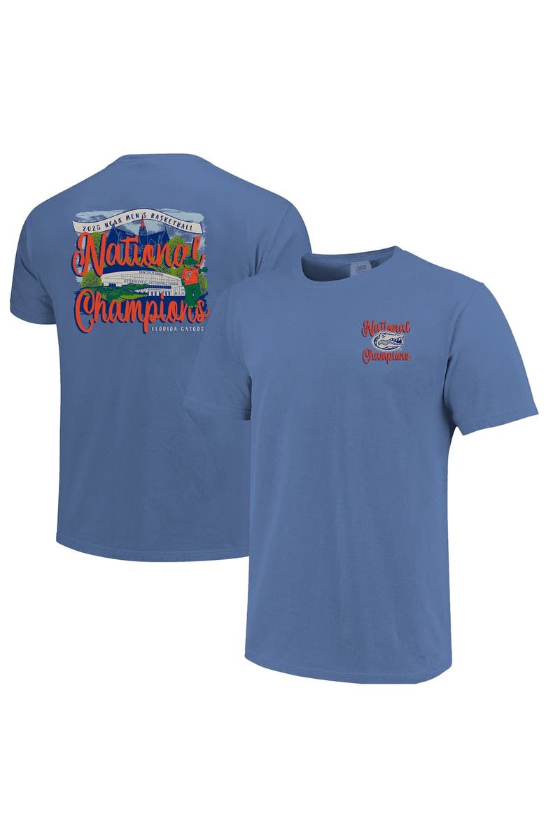 IMAGE ONE Women
s Blue Florida Gators 2025 NCAA Men
s Basketball National Champions Comfort Colors T-Shirt, Main, color,