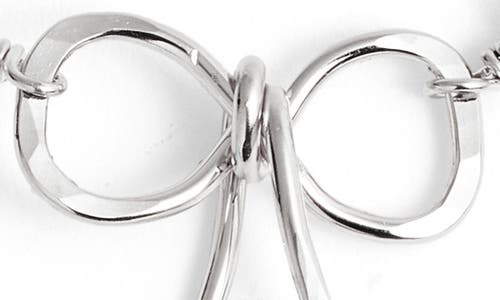 Nashelle Ellie Bow Bracelet In Sterling Silver