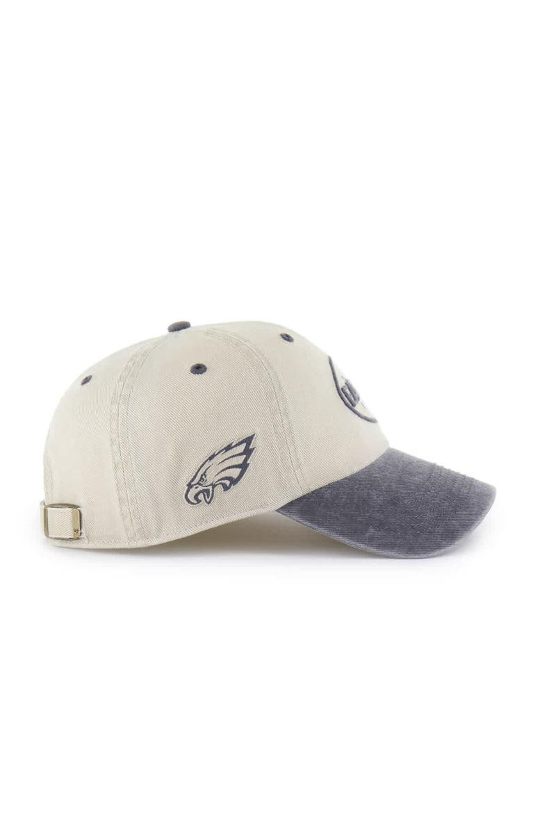 '47 Men's '47 Khaki Philadelphia Eagles Breaking Trail Clean Up Adjustable Hat, Alternate, color,