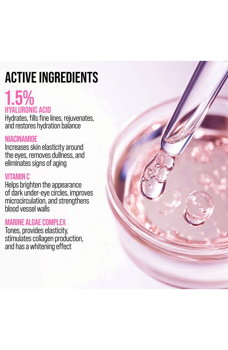 7DAYS Eye Cream with Hyaluronic acid for Hydrated, Brighter Looking Skin with Cooling Metal Applicator, Alternate, color, Clear