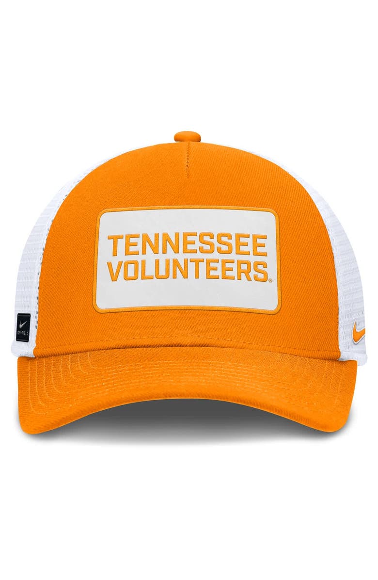 Nike Men's Nike Tennessee Orange/White Tennessee Volunteers 2025 On-Field Rise Patch Trucker Adjustable Hat, Alternate, color,