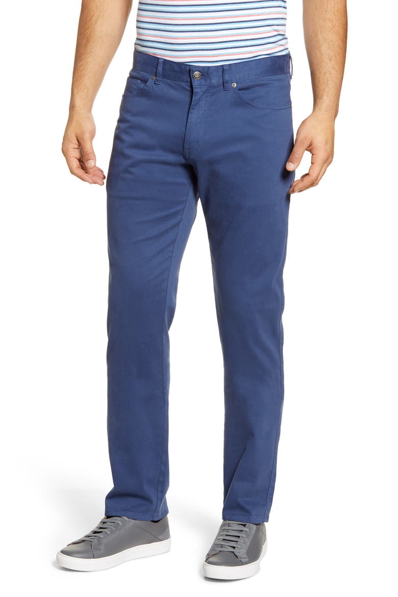 Ultimate 5-Pocket Straight Leg Sateen Pants, Main, color, NAVY