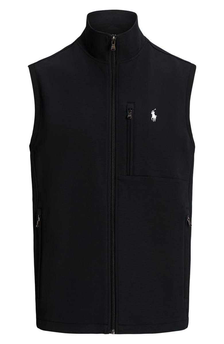 Polo Ralph Lauren Double Knit Zippered Vest, Alternate, color, Polo Black