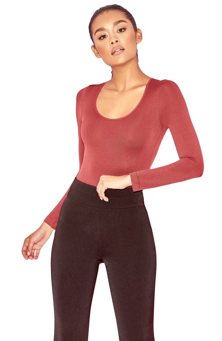 HOUSE OF CB Rosella Long Sleeve Bodysuit, Alternate, color,