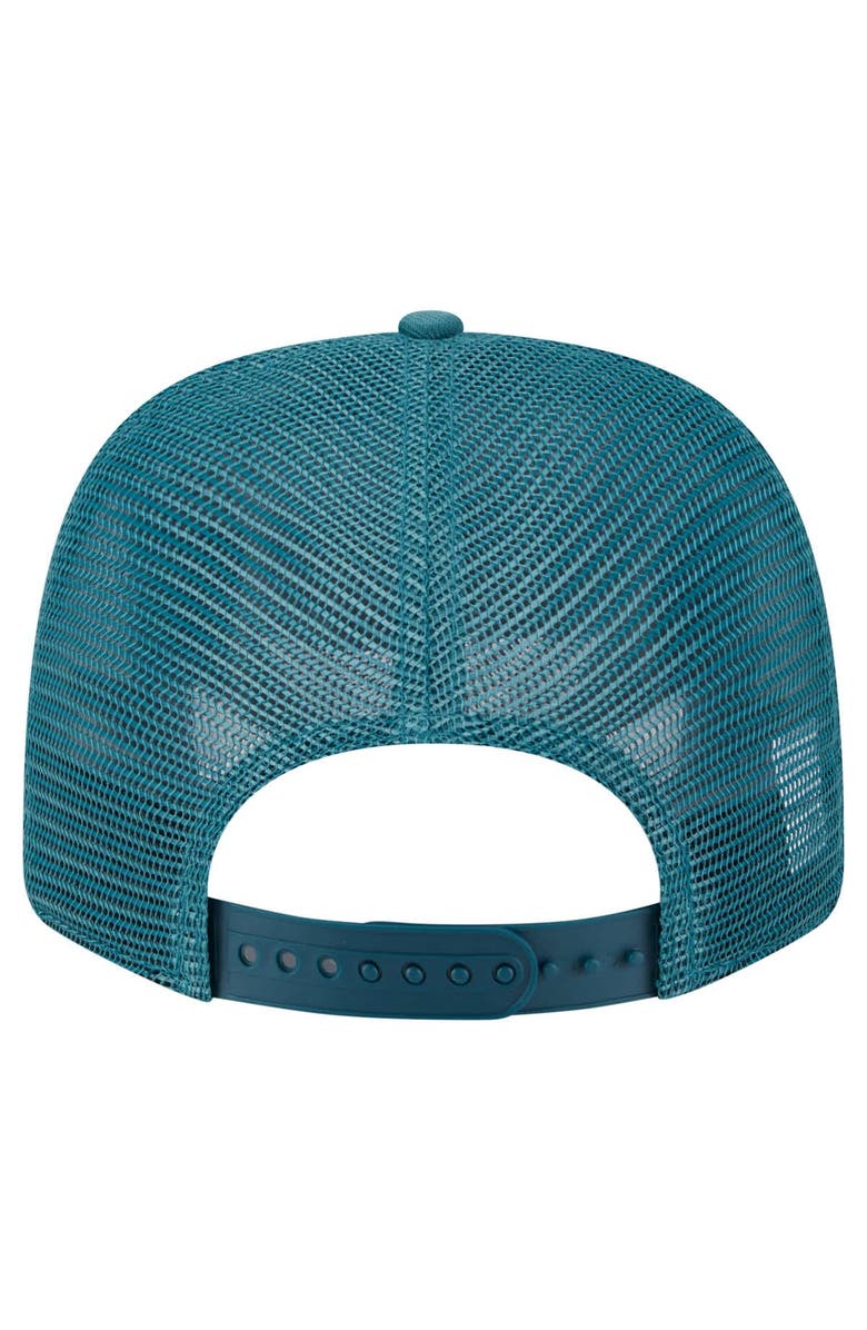 New Era Men's New Era Midnight Green Philadelphia Eagles Main Trucker 9SEVENTY Stretch-Snap Hat, Alternate, color, Green