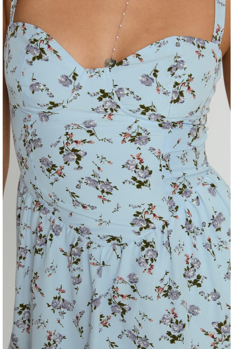 Izebella Flora Sleeveless Maxi Dress, Alternate, color, BLUE FLORAL