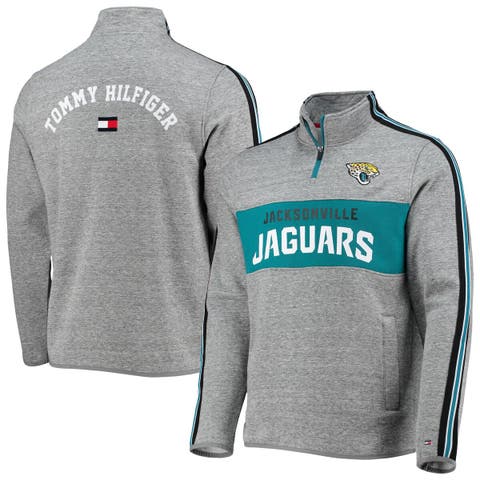 Men's Tommy Hilfiger Heathered Gray Jacksonville Jaguars Mario Quarter-Zip Jacket