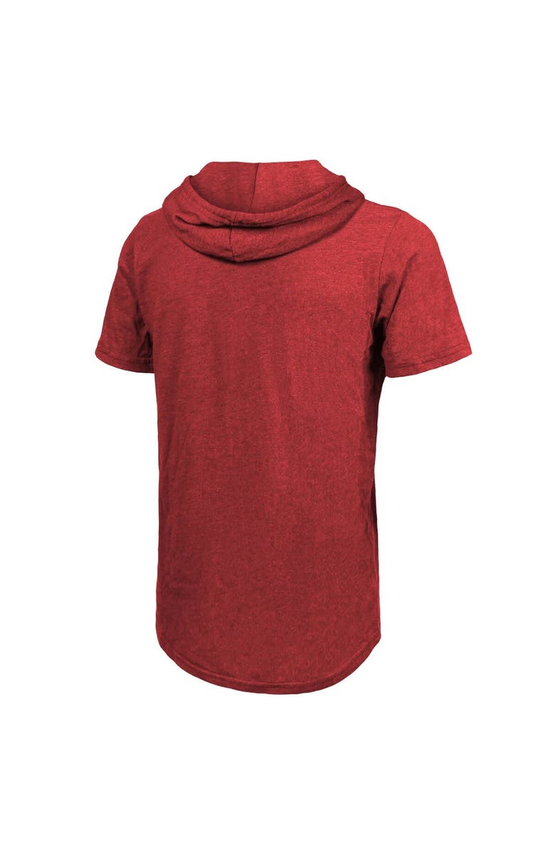 Majestic Threads Unisex Majestic Threads Red Indiana Fever Sideline Tri-Blend Hoodie T-Shirt, Alternate, color, Red