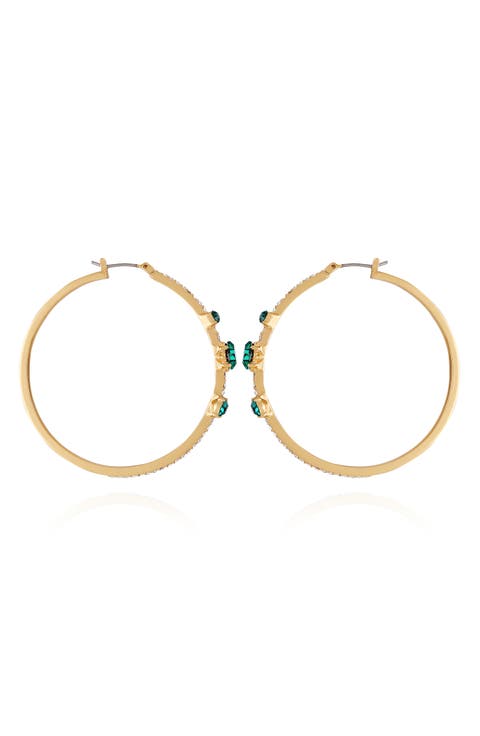 Crystal Hoop Earrings