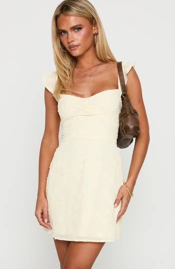Landon Lace Trim Shift Mini Sundress