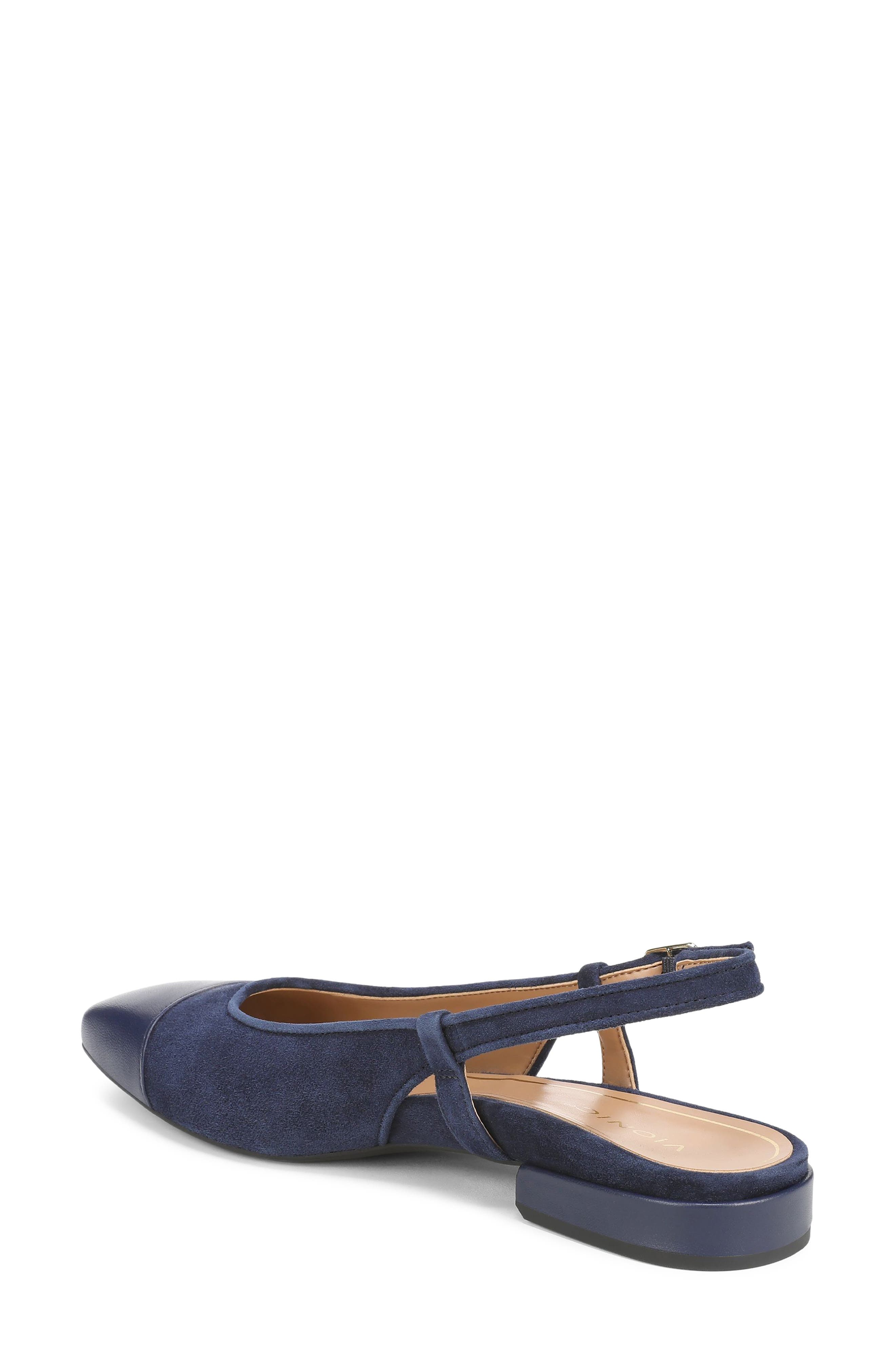 Petaluma Slingback Flat, Alternate, color, FRENCH NAVY SUEDE