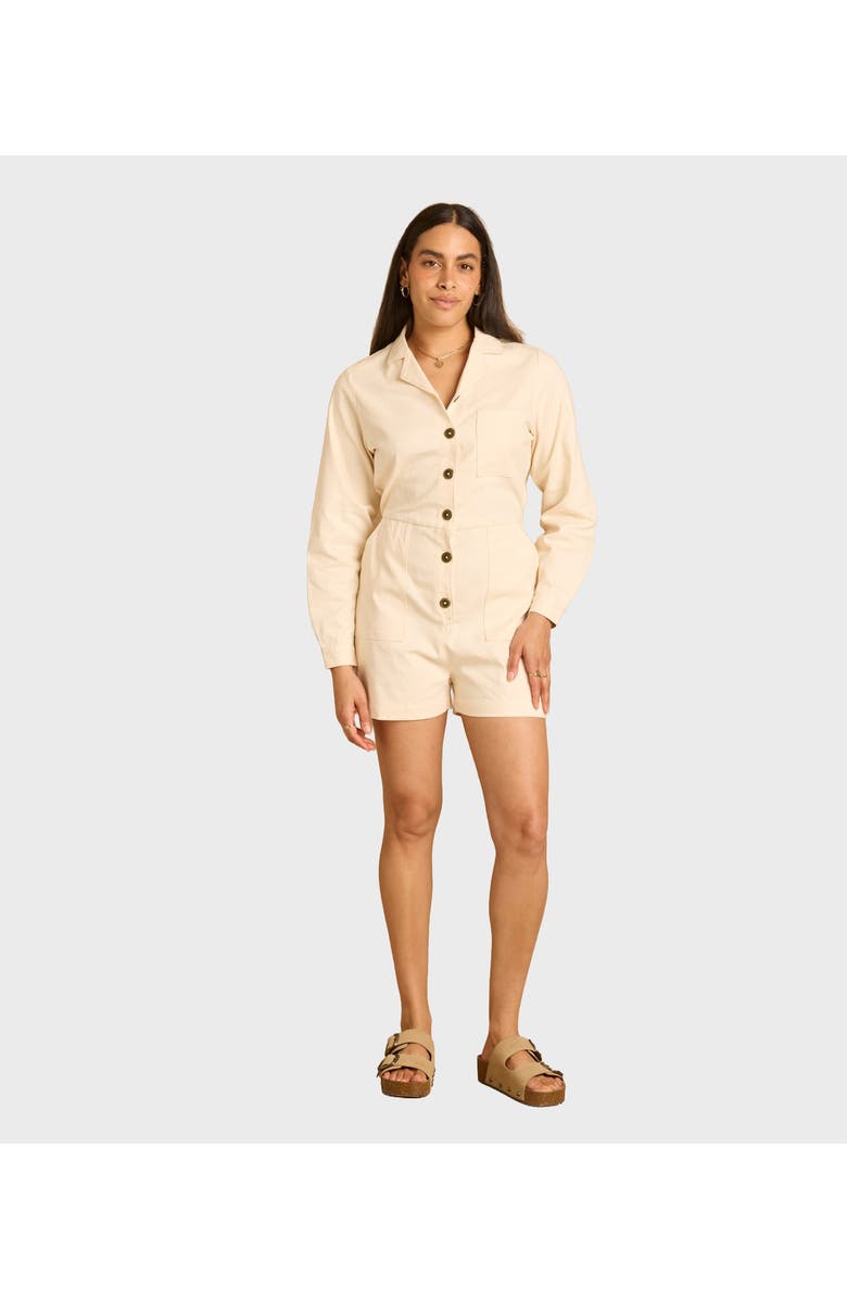 Known Supply Scorpio Romper, Main, color, Pearl