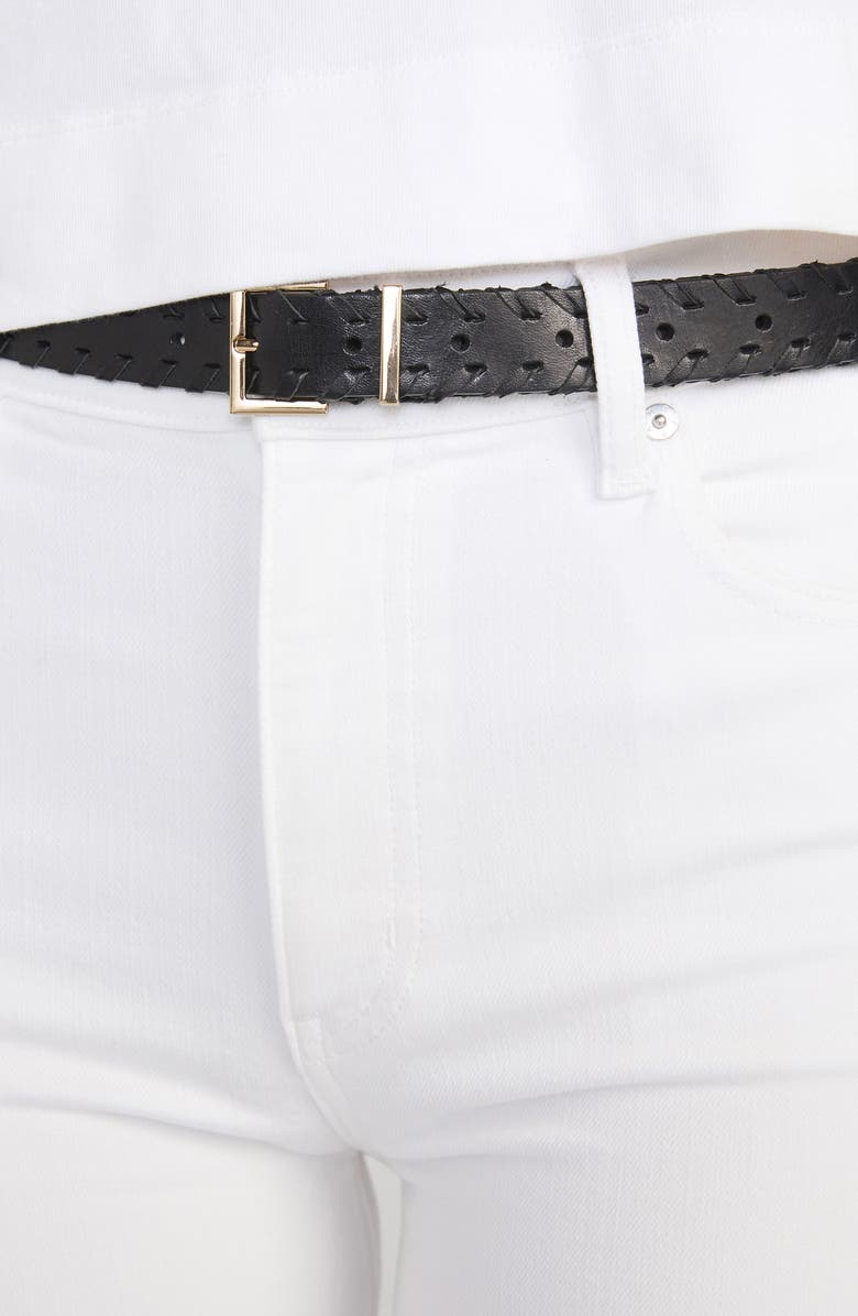 FRAME Le Sleek High Waist Straight Leg Jeans, Alternate, color, White