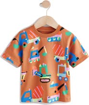 NEXT Kids' Transport Print Cotton T-Shirt