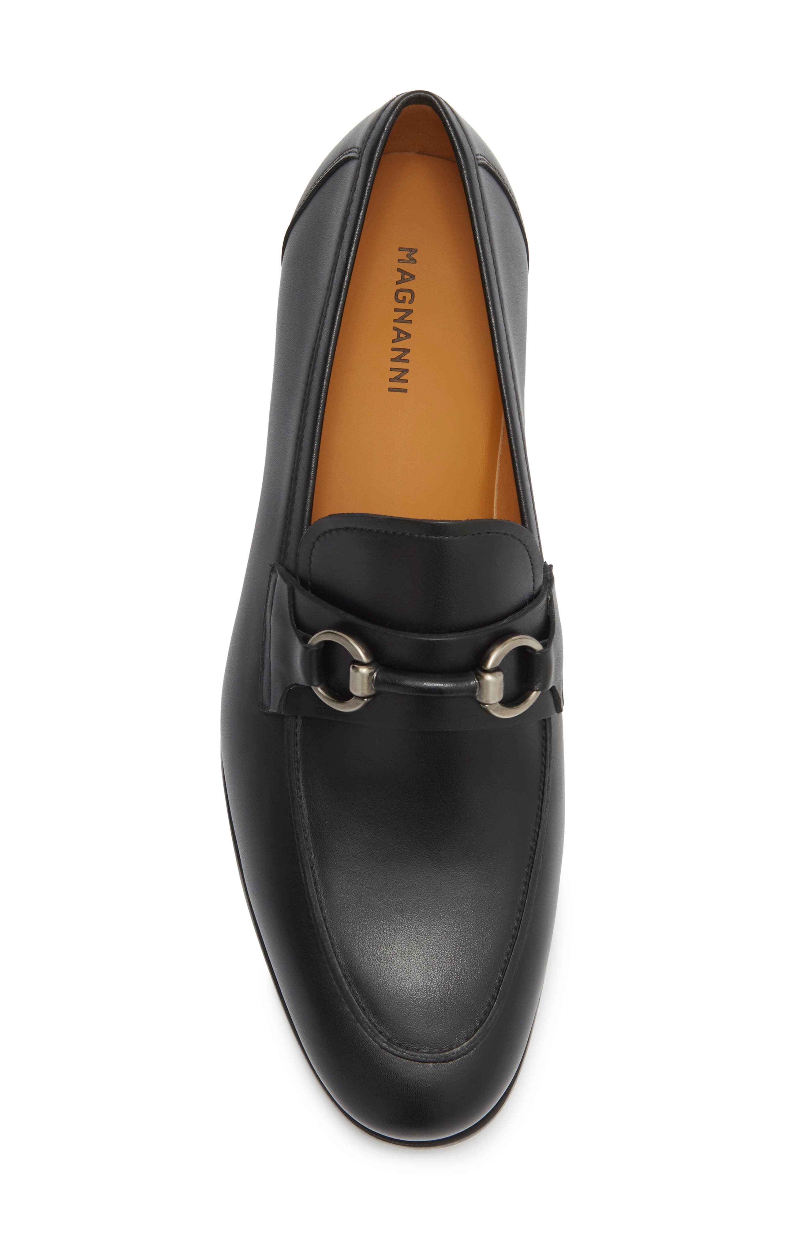 Magnanni Tavarez Horsebit Loafer, Alternate, color, Black