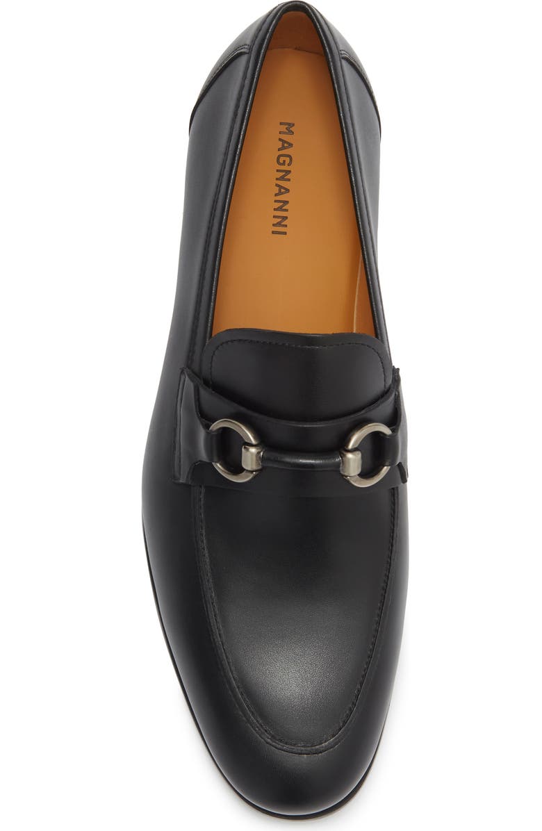 Magnanni Tavarez Horsebit Loafer, Alternate, color, Black