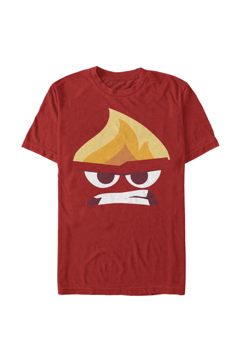 Men's Inside Out Angry Portrait T-Shirt, Main, color, Red