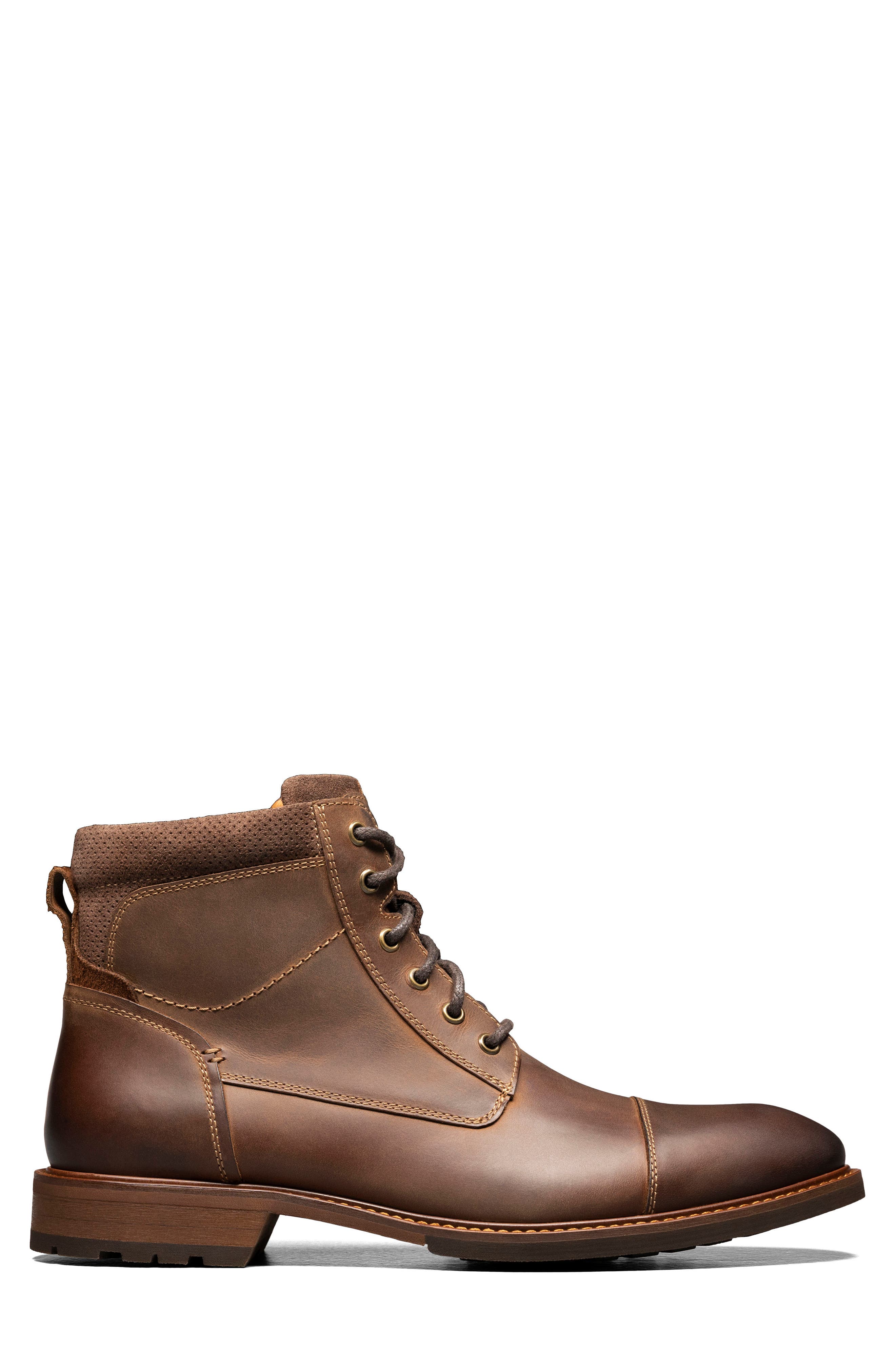 Florsheim Lodge Cap Toe Lace-Up Boot, Alternate, color, 