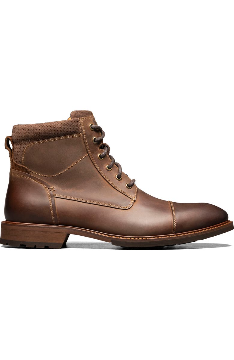 Florsheim Lodge Cap Toe Lace-Up Boot, Alternate, color,
