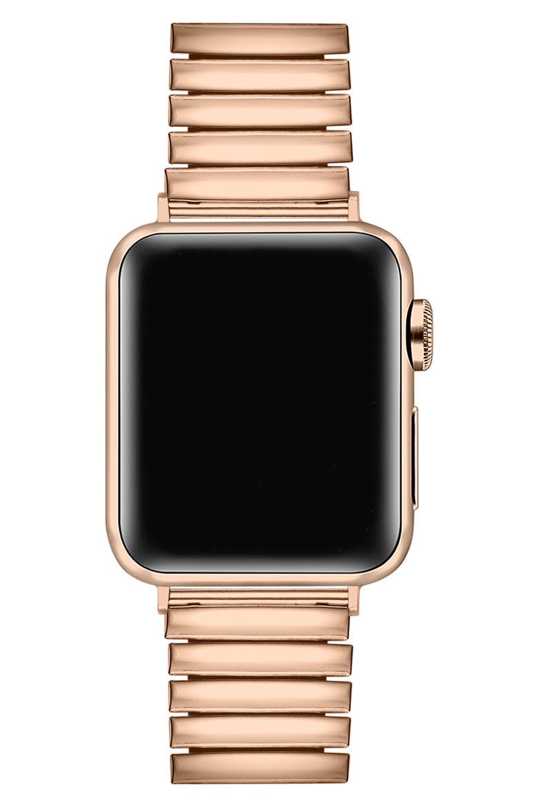 Slink 38mm Apple Watch® Stretch Watchband, Alternate, color, ROSE GOLD