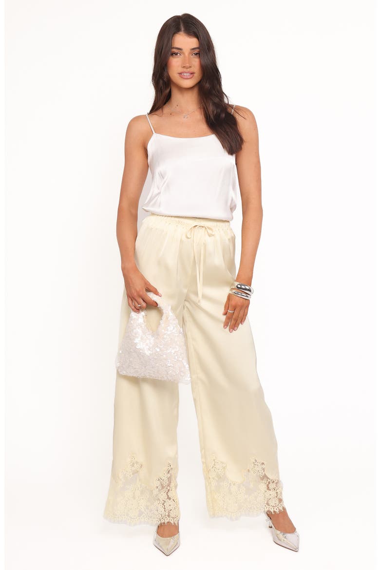 Viola Drawstring Waist Wide Leg Pants, Alternate, color, YELLOW
