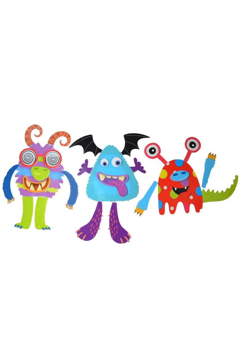 Silly Monsters Bath Time Stickers, Alternate, color, Multicolored
