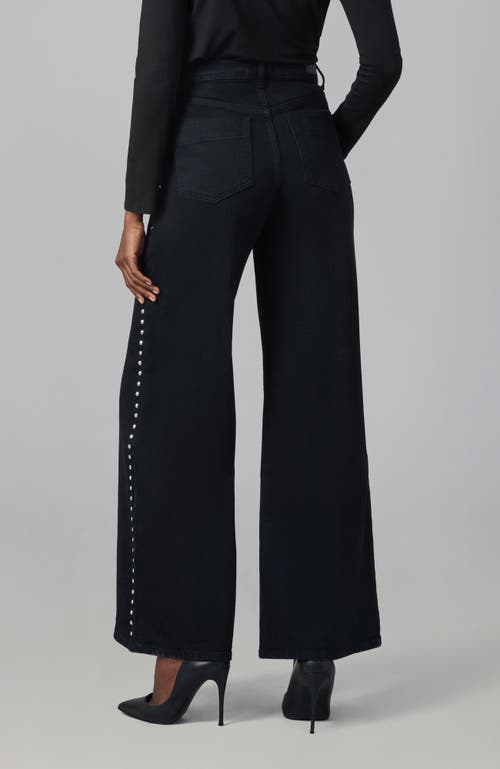Lola Jeans Milan Ultra High Rise Wide Leg Jeans In Black