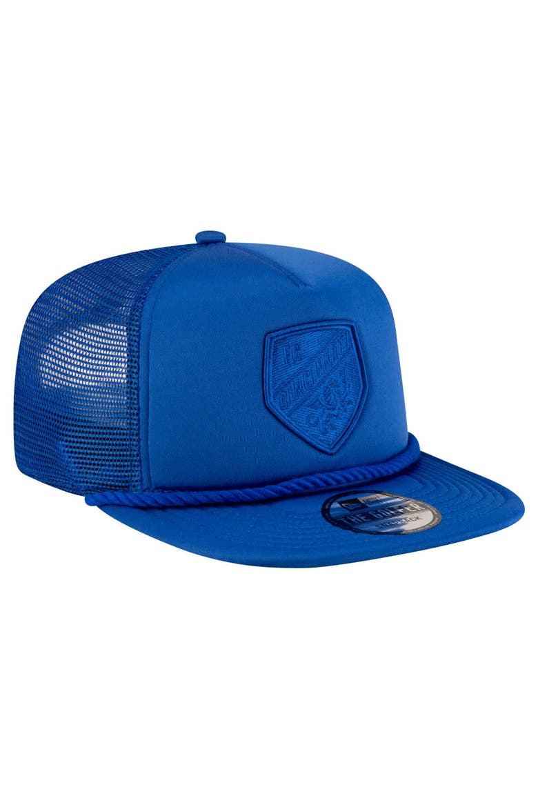 Men's New Era Blue FC Cincinnati Active Tone Golfer Snapback Hat, Alternate, color, Blue