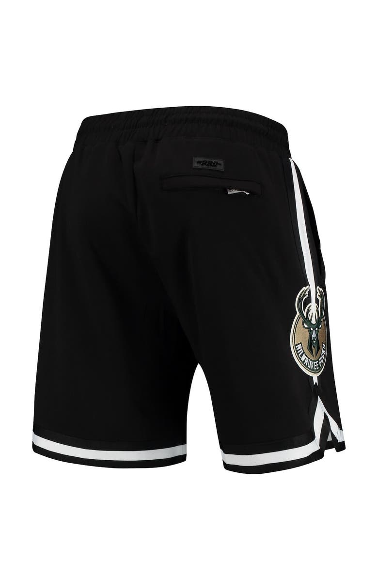 PRO STANDARD Men's Pro Standard Giannis Antetokounmpo Black Milwaukee Bucks Player Shorts, Alternate, color,