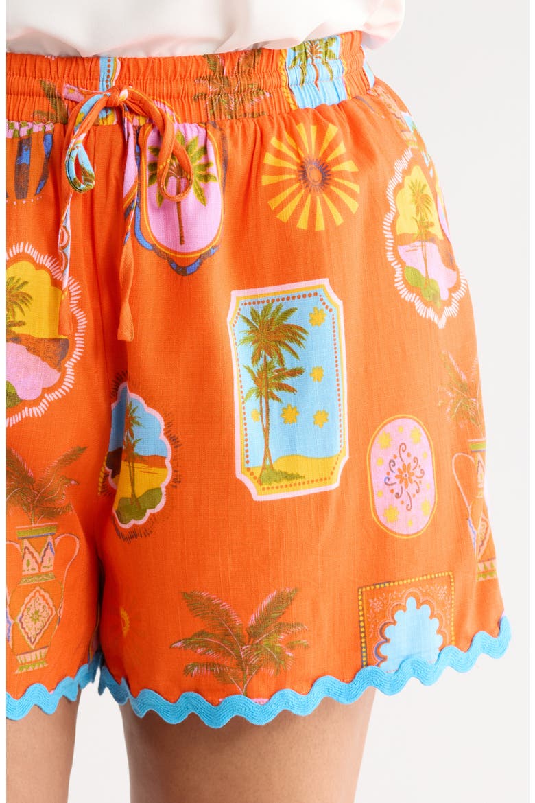 Maury Postcard Shorts, Alternate, color, RED-PINK-MULTI