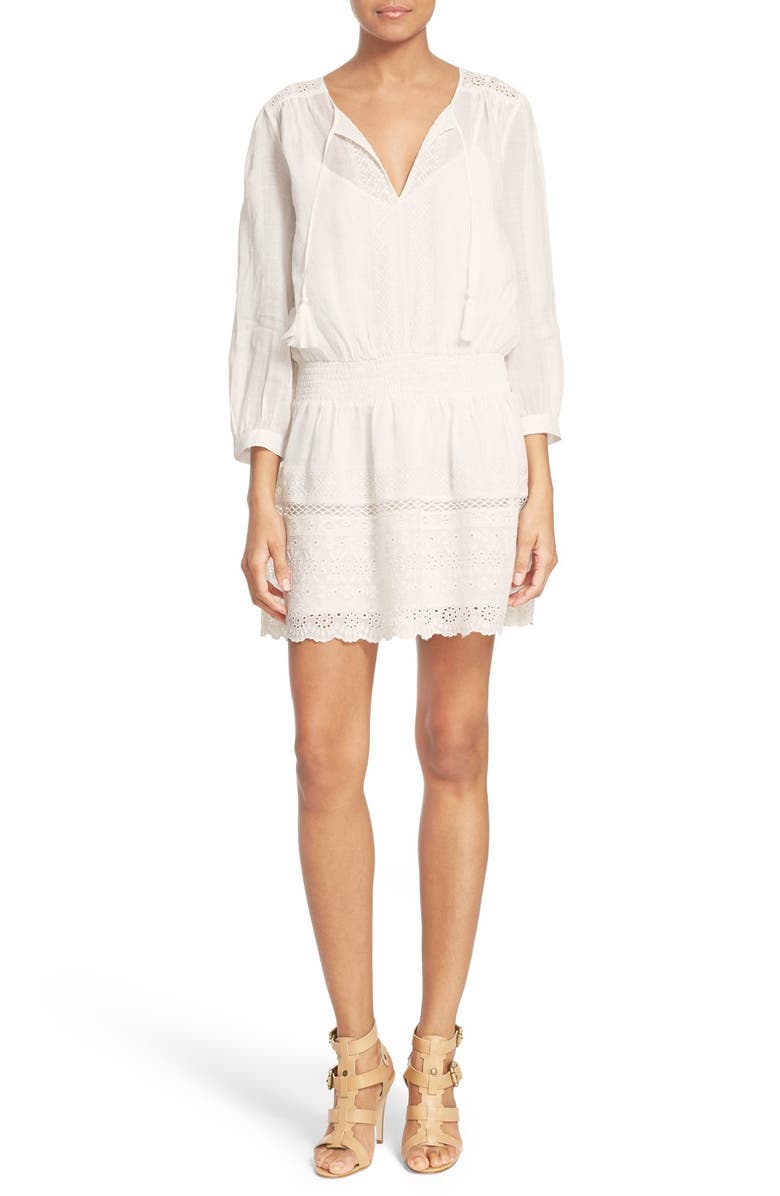 Joie 'Laton' Embroidered Eyelet Dress, Main, color, 