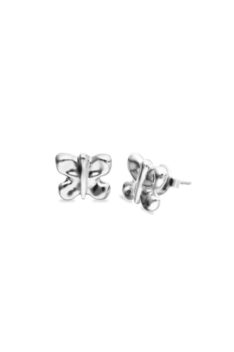 Butterfly Earrings in Silver-Tone, Main, color, Silver