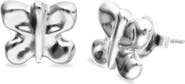 UNODE50 Butterfly Earrings in Silver-Tone